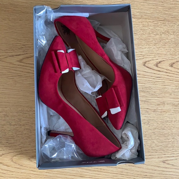 Red 4” heel with bow ▪️ - Picture 7 of 7